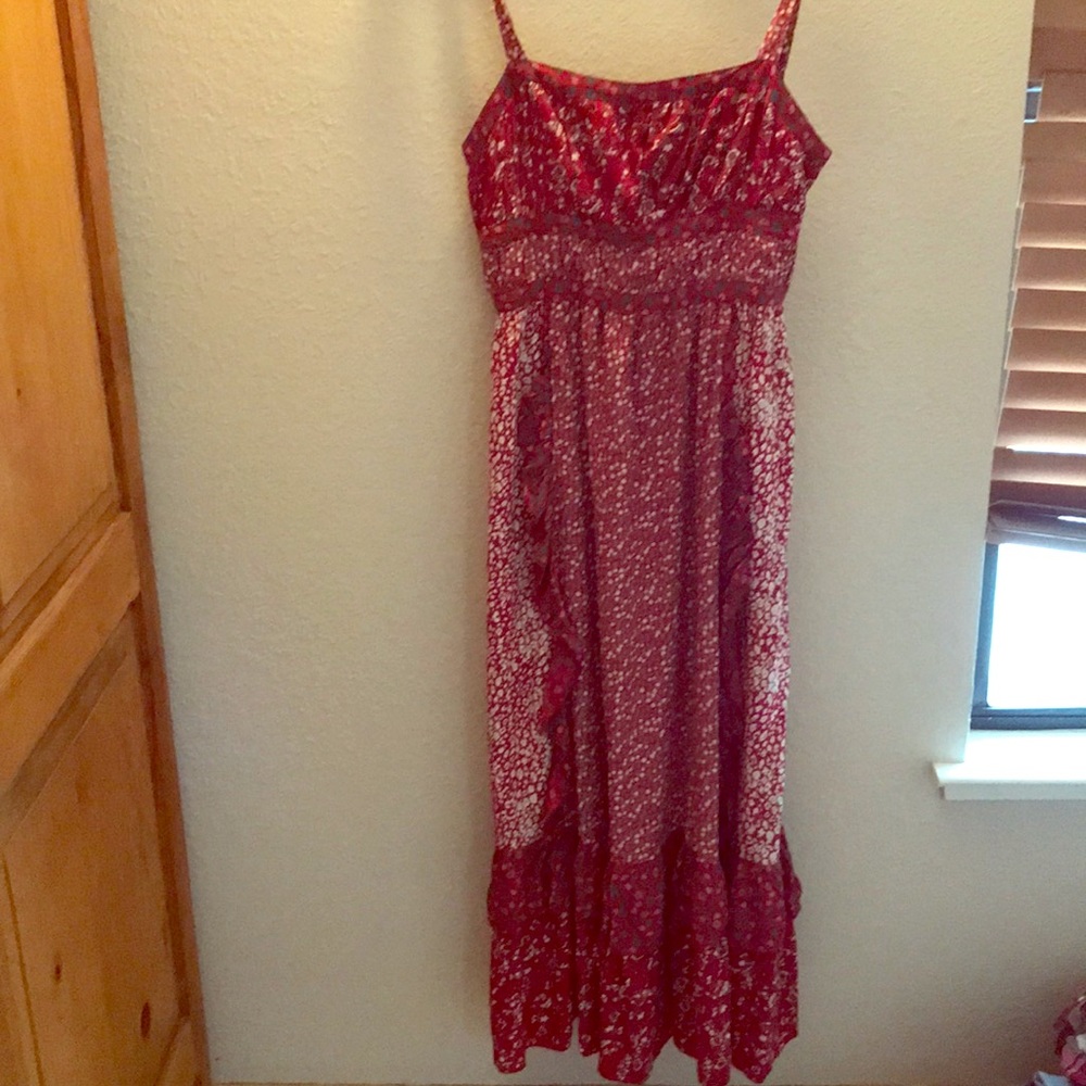 Very flattering free people summer floral dress